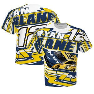 Men's Team Penske Yellow Ryan Blaney Total Print T-Shirt