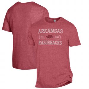 Men's Alternative Apparel Heathered Cardinal Arkansas Razorbacks The Keeper T-Shirt