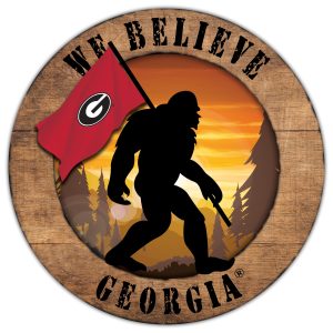 Georgia Bulldogs 12'' We Believe Bigfoot Circle Sign