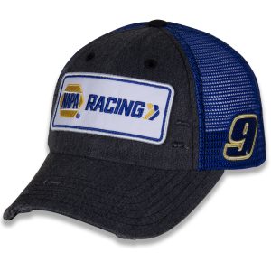 Men's Hendrick Motorsports Team Collection Black Chase Elliott Retro Patch Snapback Adjustable Hat