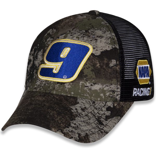 Men's Hendrick Motorsports Team Collection Camo Chase Elliott Team Color Snapback Adjustable Hat