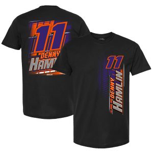 Men's Joe Gibbs Racing Team Collection Black Denny Hamlin Name & Number T-Shirt