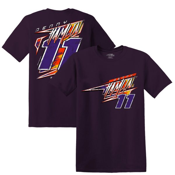 Men's Joe Gibbs Racing Team Collection Purple Denny Hamlin Xtreme Lifestyle T-Shirt