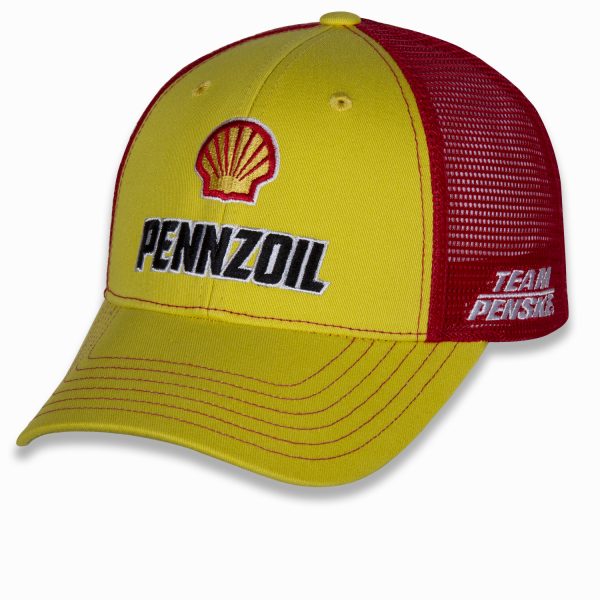 Men's Team Penske Yellow/Red Joey Logano Team Sponsor Adjustable Hat