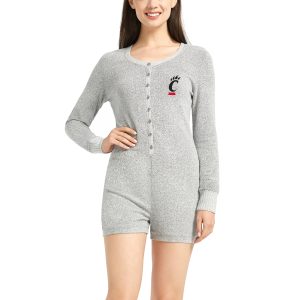 Women's Concepts Sport Gray Cincinnati Bearcats Venture Sweater Romper