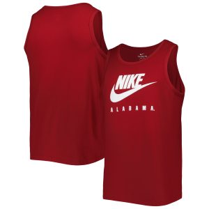 Men's Nike Crimson Alabama Crimson Tide Futura Performance Scoop Neck Tank Top