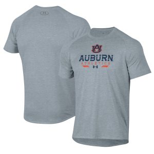 Men's Under Armour Gray Auburn Tigers Athletics Tech T-Shirt