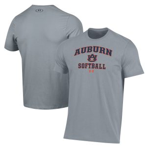 Men's Under Armour Gray Auburn Tigers Softball Performance T-Shirt