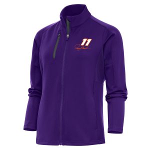 Women's Antigua Purple Denny Hamlin Generation Full-Zip Jacket