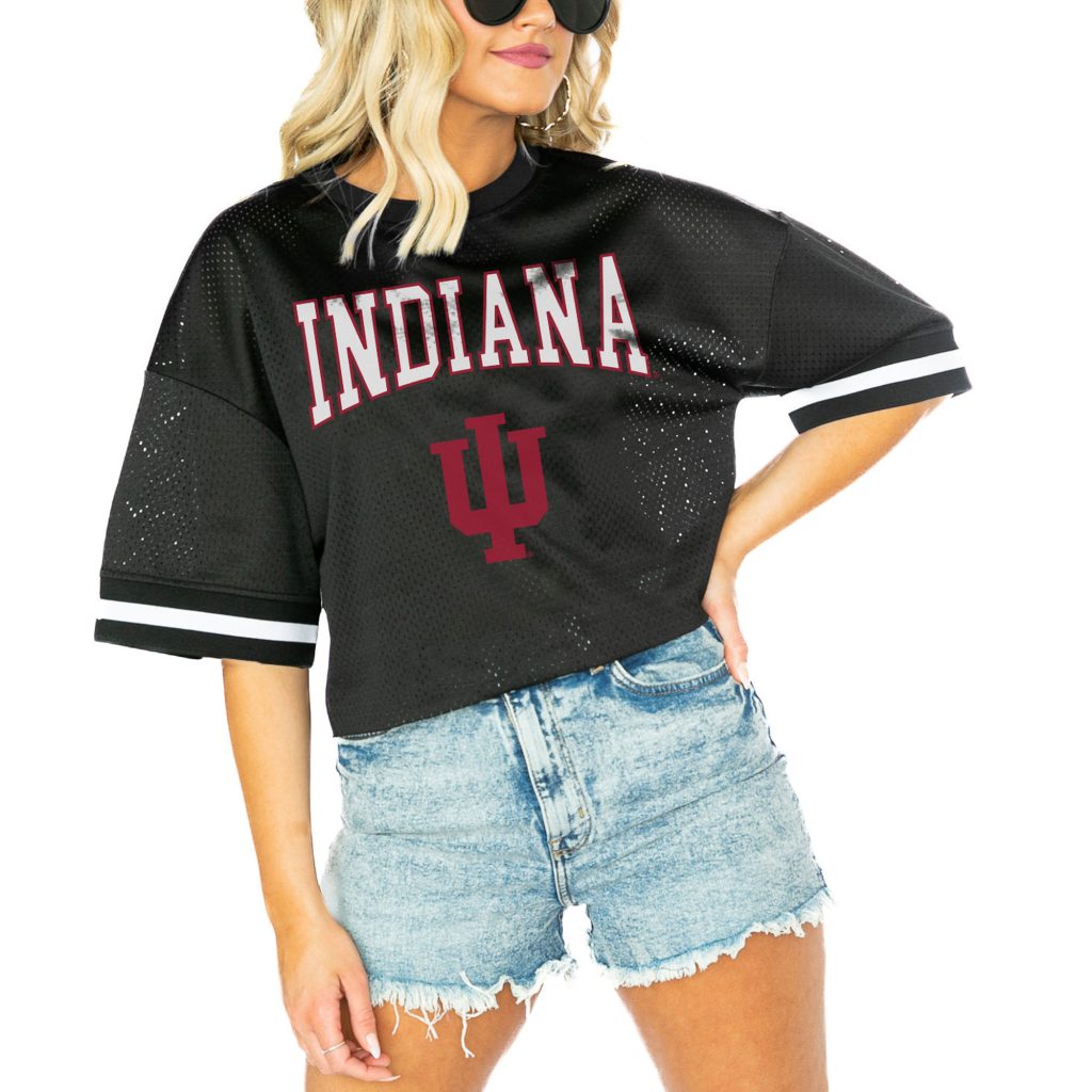Women's Gameday Couture Black Indiana Hoosiers Game Face Fashion Jersey