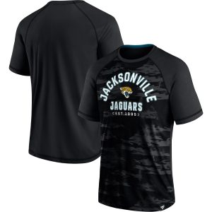 Men's Fanatics Branded Black Jacksonville Jaguars Hail Mary Raglan T-Shirt