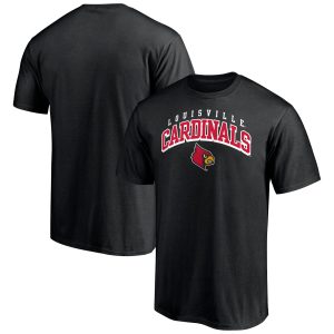 Men's Fanatics Branded Black Louisville Cardinals Line Corps T-Shirt