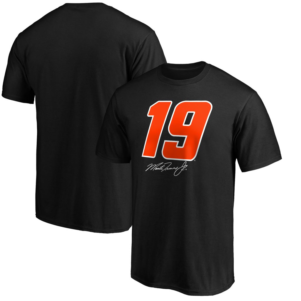 Men's Fanatics Branded Black Martin Truex Jr Number Signature T-Shirt