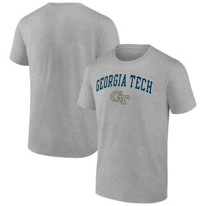 Men's Fanatics Branded Heather Gray Georgia Tech Campus T-Shirt