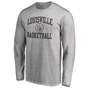 Men's Fanatics Branded Heathered Gray Louisville Cardinals In Bounds Long Sleeve T-Shirt