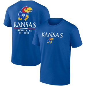 Men's Fanatics Branded Royal Kansas Jayhawks Game Day 2-Hit T-Shirt