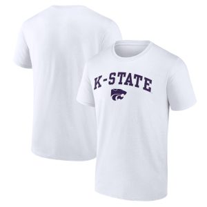 Men's Fanatics Branded White Kansas State Wildcats Campus T-Shirt
