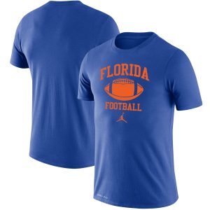 Men's Jordan Brand Royal Florida Gators Big & Tall Legend Retro Football Performance T-Shirt
