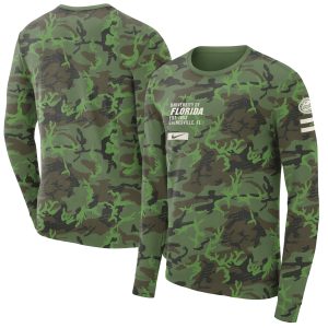 Men's Nike Camo Florida Gators Military Long Sleeve T-Shirt