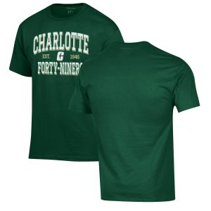 Men's Champion Green Charlotte 49ers Jersey T-Shirt