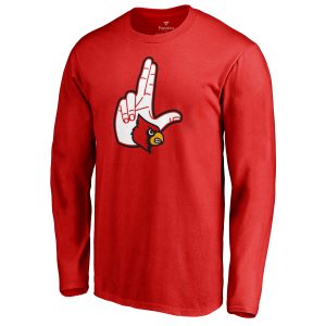 Men's Fanatics Branded Red Louisville Cardinals Team Hometown Collection Long Sleeve T-Shirt