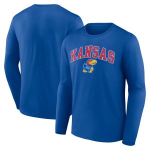 Men's Fanatics Branded Royal Kansas Jayhawks Campus Long Sleeve T-Shirt