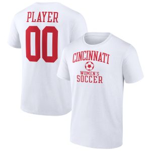 Men's Fanatics Branded White Cincinnati Bearcats Women's Soccer Pick-A-Player NIL Gameday Tradition T-Shirt