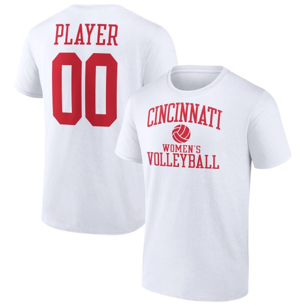 Men's Fanatics Branded White Cincinnati Bearcats Women's Volleyball Pick-A-Player NIL Gameday Tradition T-Shirt