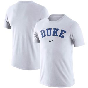 Men's Nike White Duke Blue Devils Essential Wordmark T-Shirt