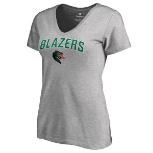 Women's Ash UAB Blazers Proud Mascot T-Shirt
