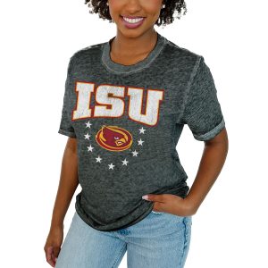 Women's Gameday Couture Charcoal Iowa State Cyclones Sprint T-Shirt