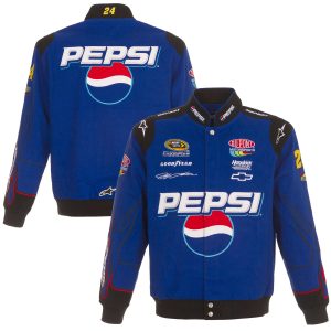 Men's JH Design Royal Jeff Gordon Pepsi Full-Snap Twill Uniform Jacket
